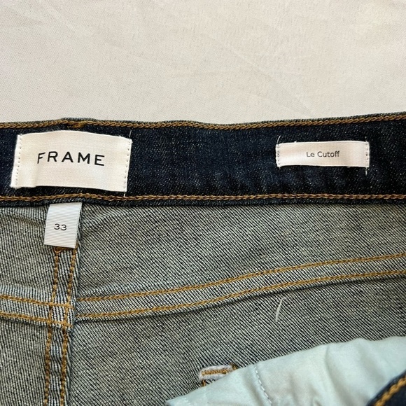 NWT FRAME Women’s “Le Cutoff” Denim Shorts, Size 33 - Picture 4 of 6